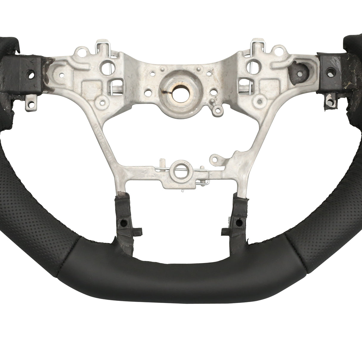 GRS Black Leather Steering Wheel Core for Toyota N80 Hilux, Fortuner & 70 Series