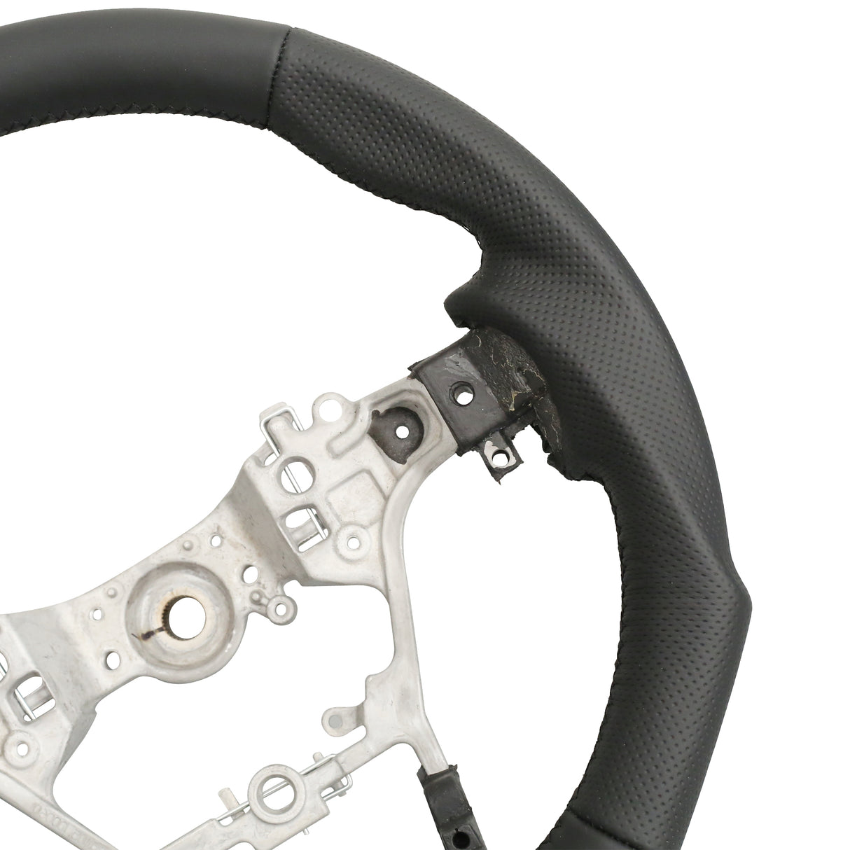 GRS Black Leather Steering Wheel Core for Toyota N80 Hilux, Fortuner & 70 Series