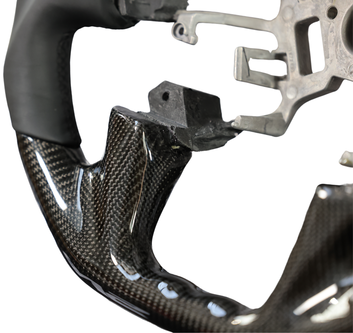 Rari Carbon Black Leather Steering Wheel Core to suit Nissan Y62 Patrol (2013-2017) | Clearance