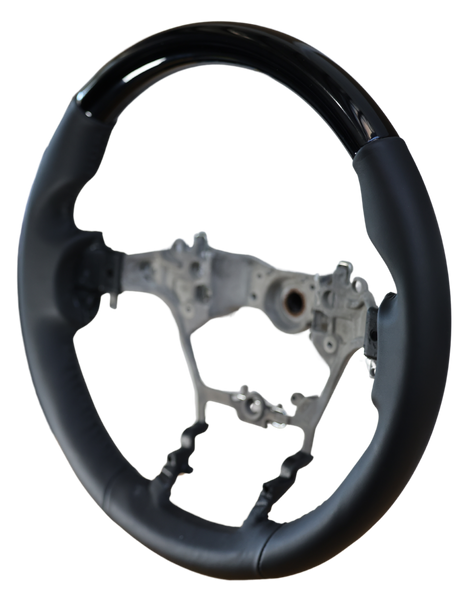 Gloss Black Edition Leather Steering Wheel Core for Toyota N80 Hilux, Fortuner & 70 Series