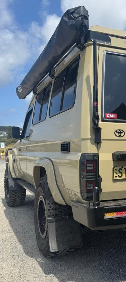 Smoked Halo LED Tail Lights Plug n Play for Toyota Landcruiser 71/73/75/78 Series