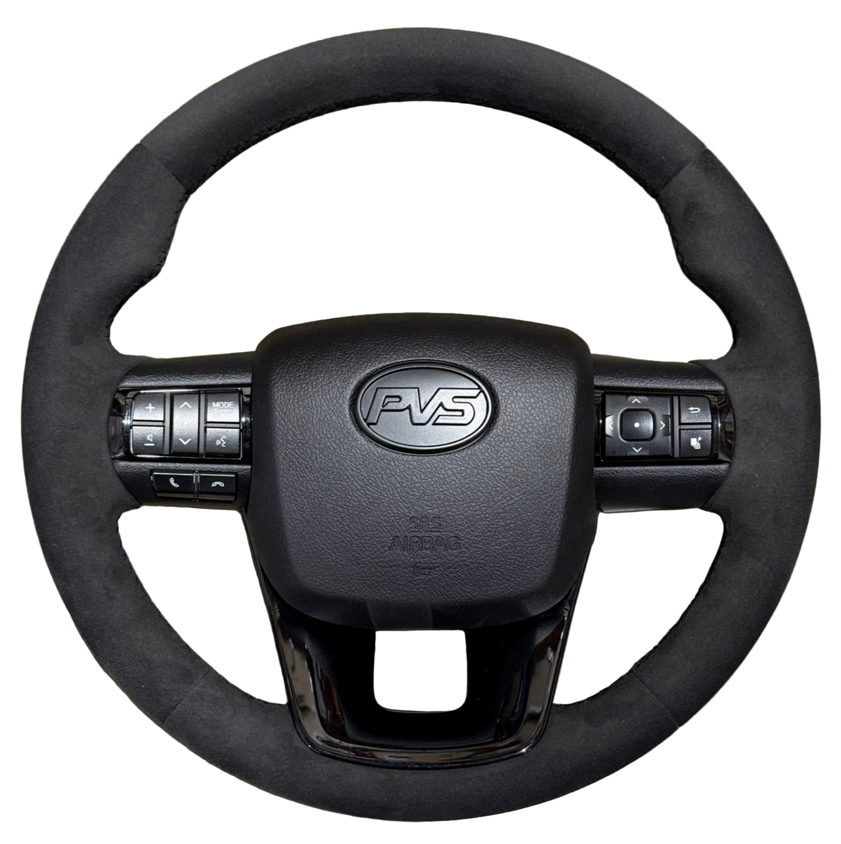 Basic Black Alcantara Steering Wheel Upgrade Kit For Toyota