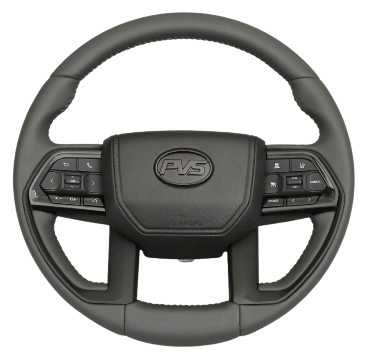 Basic Grey Leather Steering Wheel Upgrade Kit for Toyota