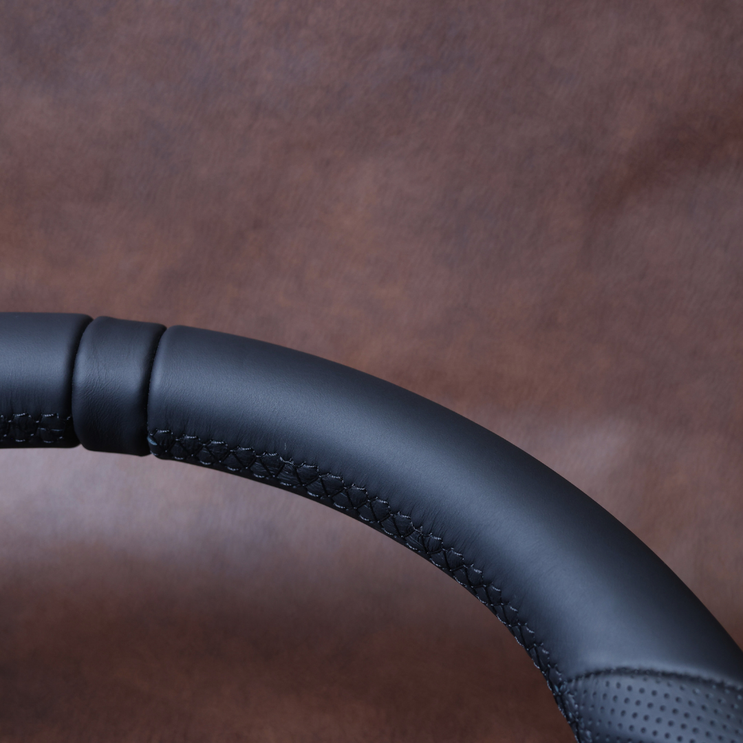 Black Leather Steering Wheel Upgrade Kit for Toyota