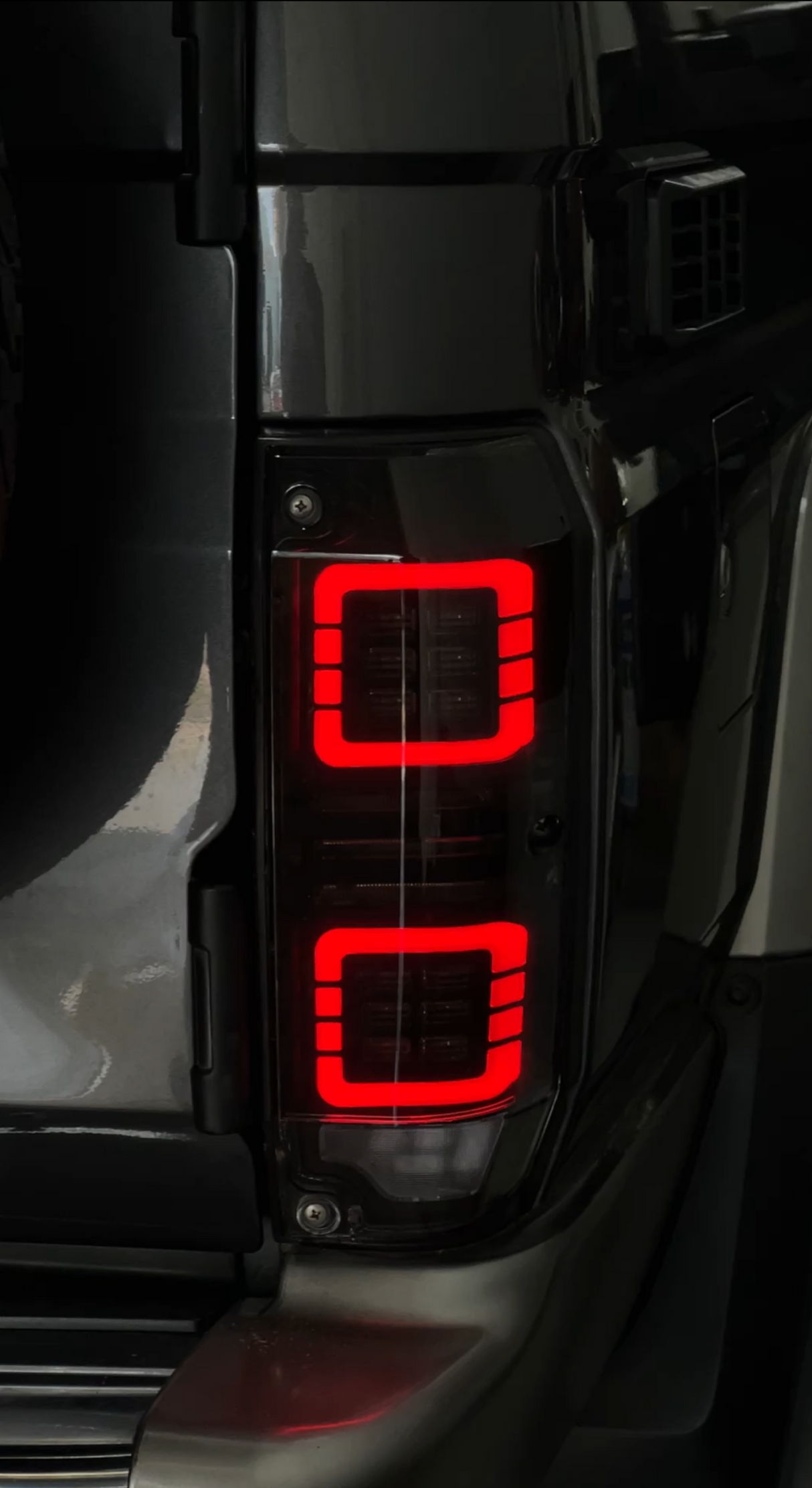 Smoked Halo LED Tail Lights Plug n Play for Toyota Landcruiser 76 Series