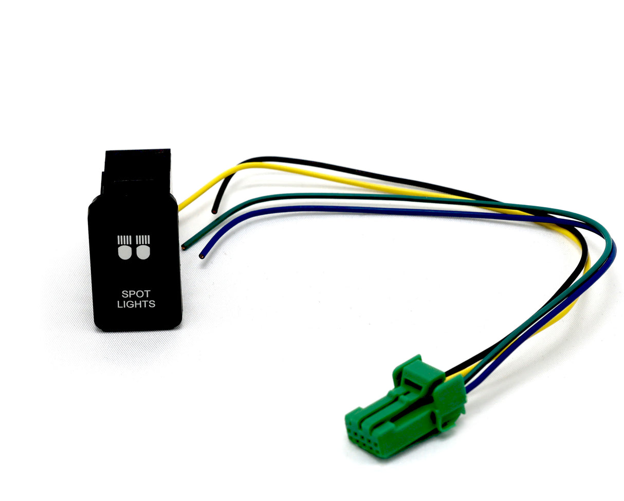 Vertical White LED Push Switch to suit 200 Series Landcruiser | Hilux N80