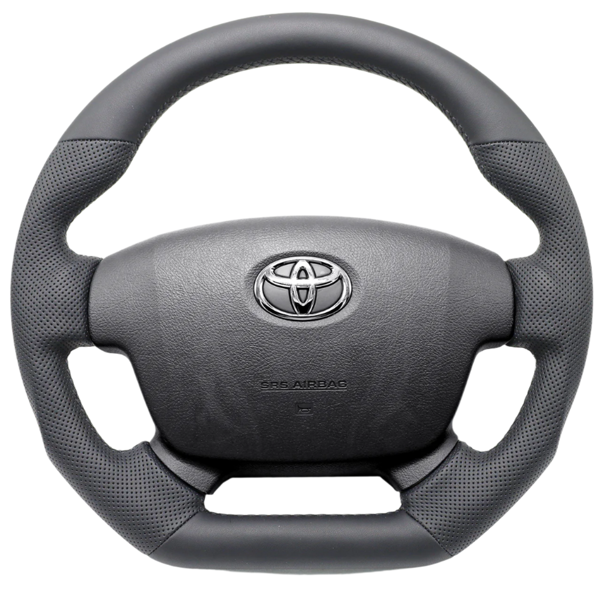 OEM Sports Grey Leather Perforated Steering Wheel Core