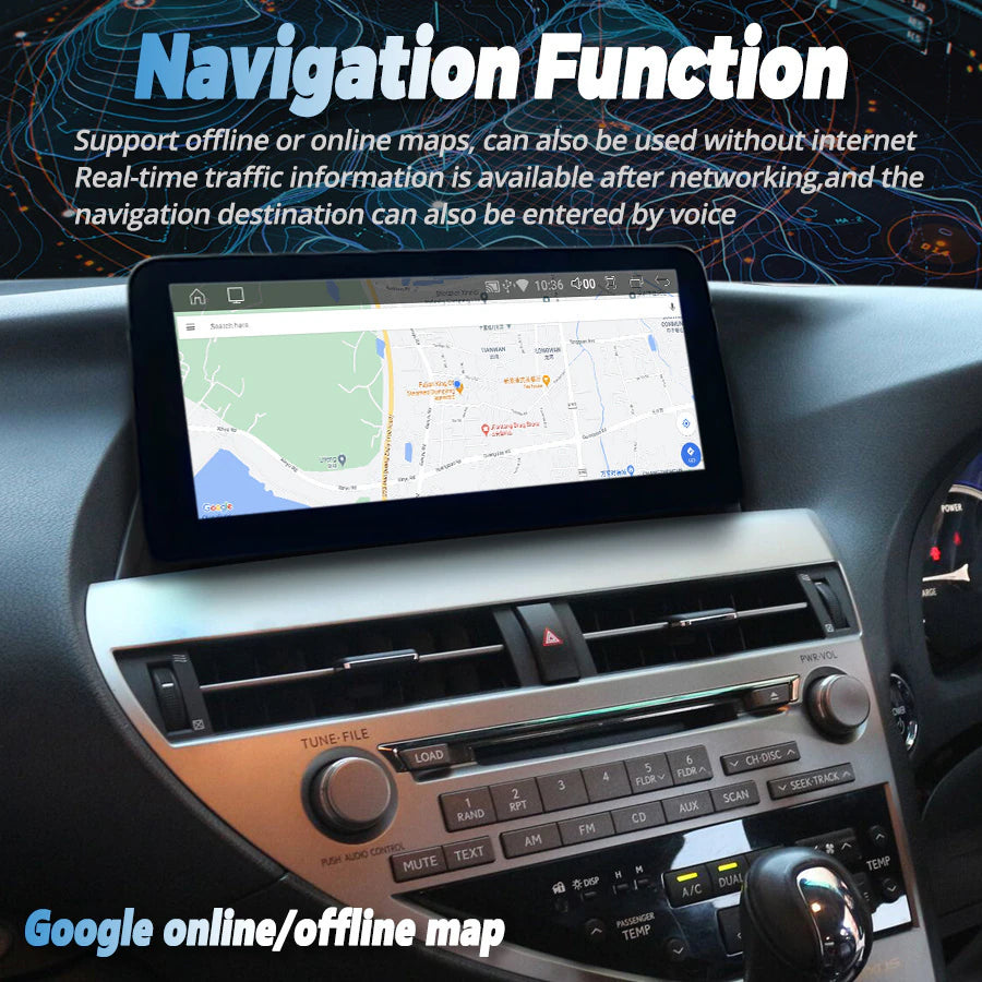 12.3" CarPlay System For Lexus RX350 2009-2014