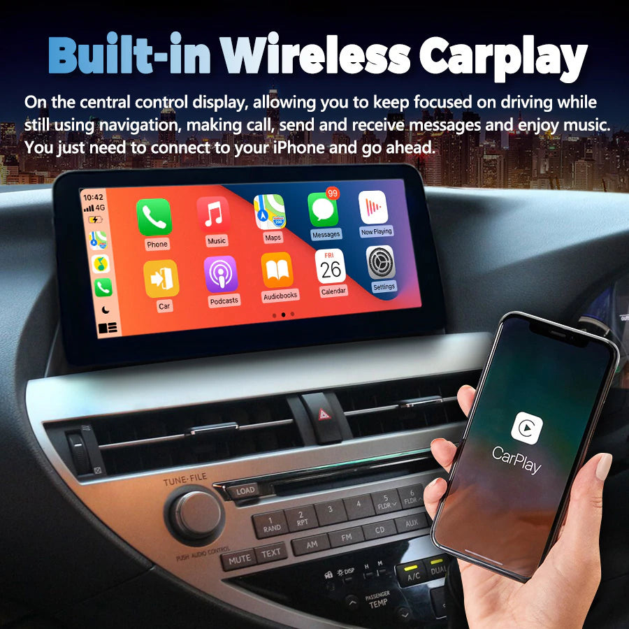 12.3" CarPlay System For Lexus RX350 2009-2014