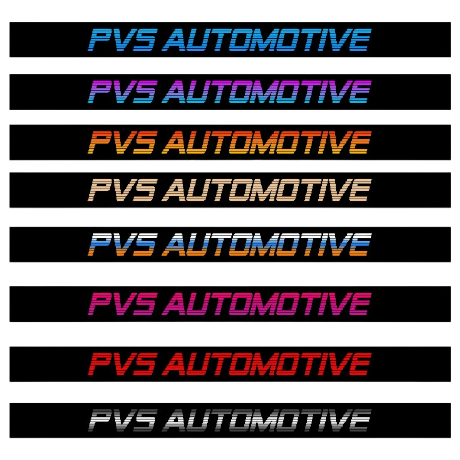 PVS AUTOMOTIVE Windshield Banner Sticker