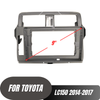 Toyota Prado 2014-2017 Grey Fascia Compatible with Aerpro AM9X, Alpine INE-AW409S, Pioneer DMH-AP6650BT & Kenwood DMX0AXS