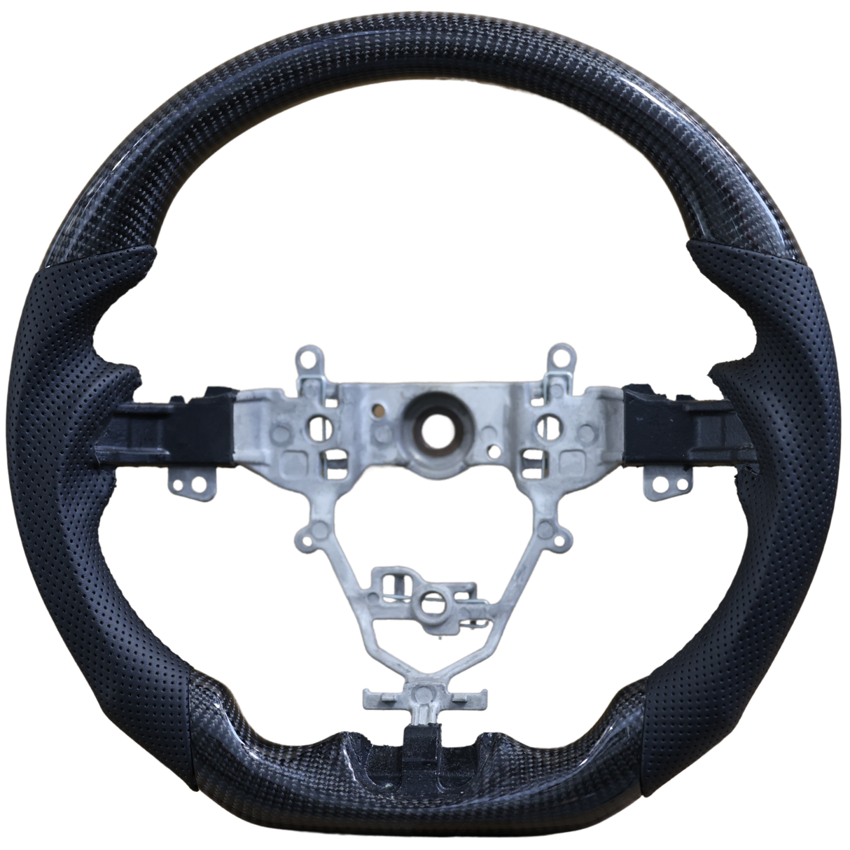 Traditional Carbon Black Leather Steering Wheel Core to Suit Suzuki Jimny 2018+