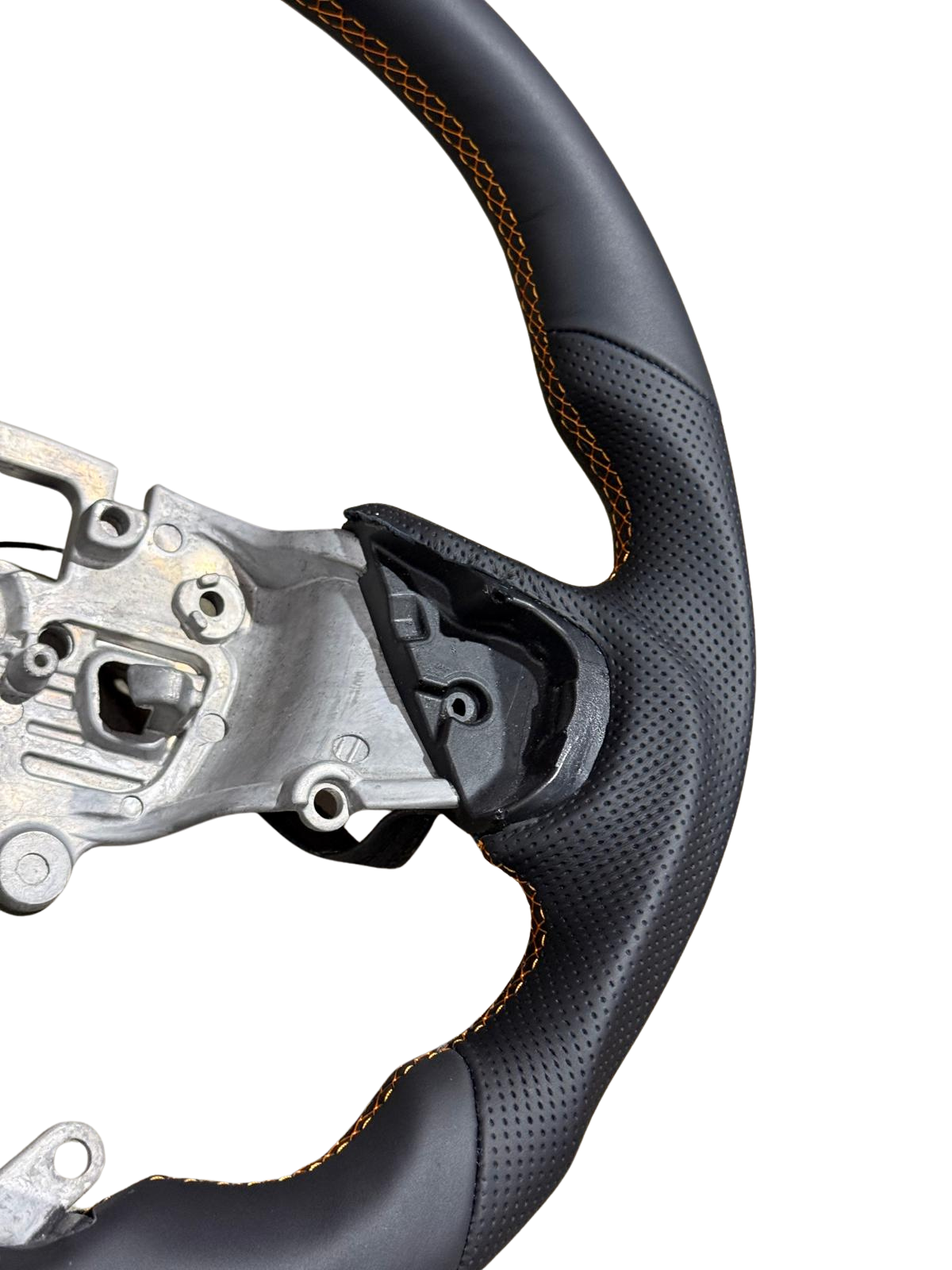 Sports Black Leather With Perforated Sides (Heated) Raptor Style Steering Wheel to suit Ford Ranger PX4