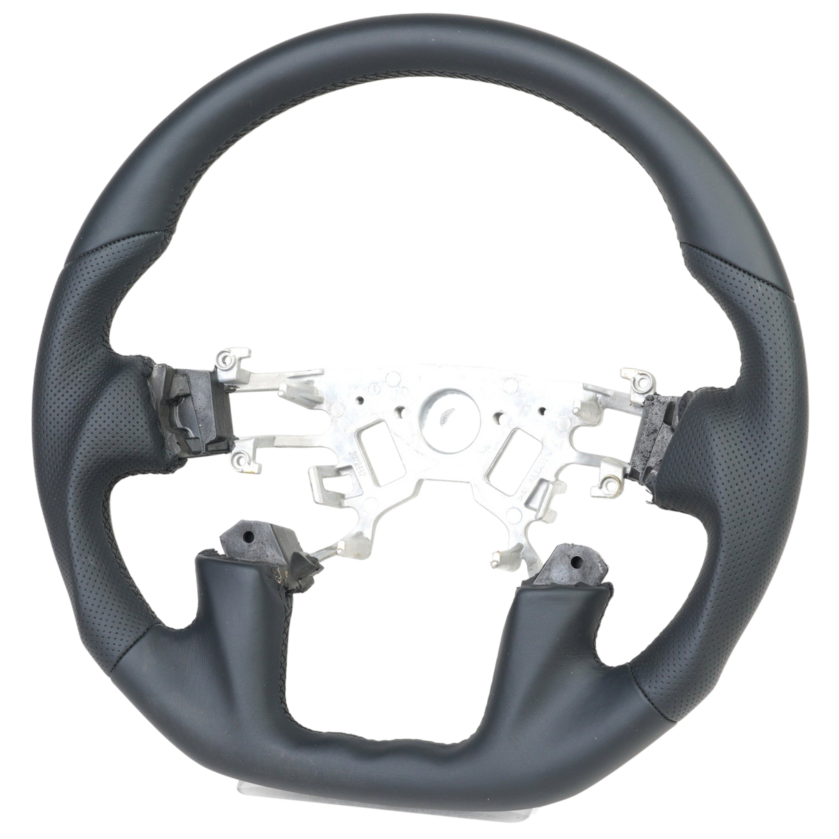 Sports Black Leather with Perforated Sides Steering Wheel Core to suit Nissan Y62 Patrol (2013-2017)