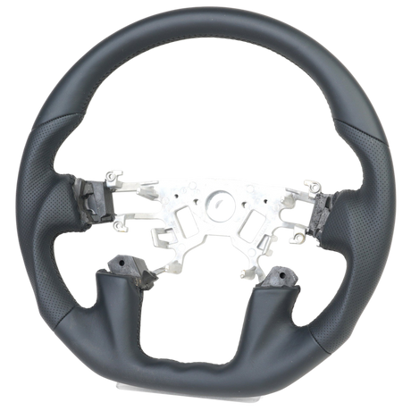 Sports Black Leather with Perforated Sides Steering Wheel Core to suit Nissan Y62 Patrol (2013-2017)