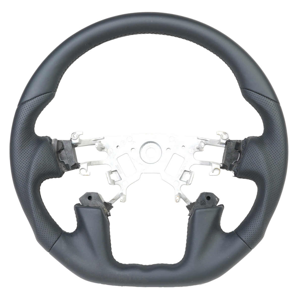 Sports Black Leather with Perforated Sides Steering Wheel Core to suit Nissan Y62 Patrol (2013-2017)