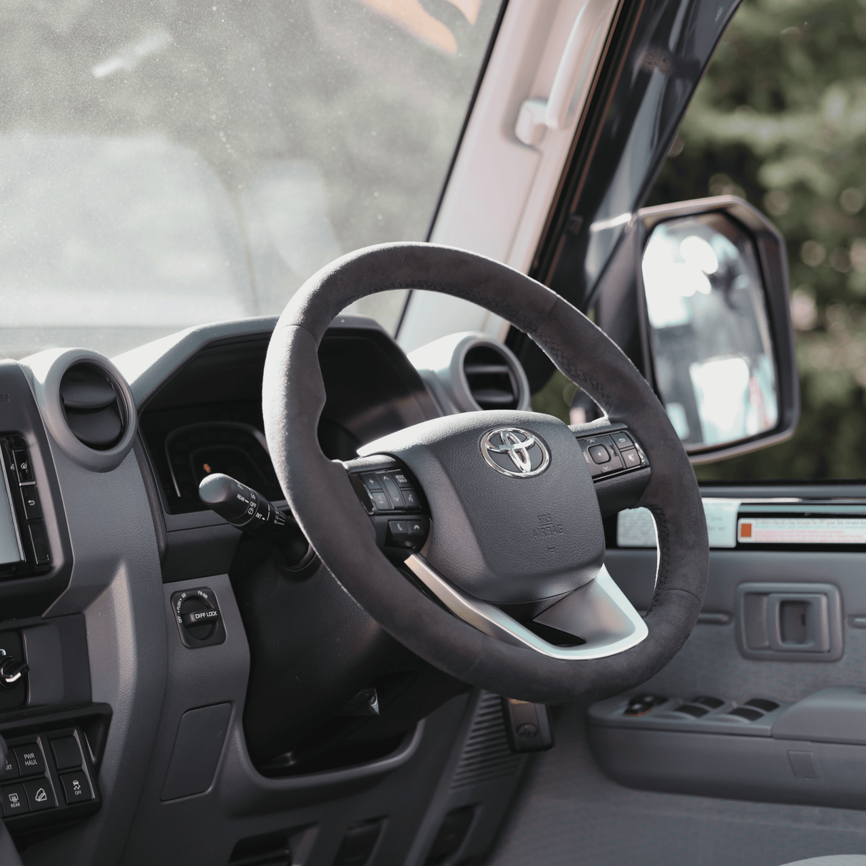 Basic Black Alcantara Steering Wheel Core for Toyota N80 Hilux, Fortuner & 70 Series