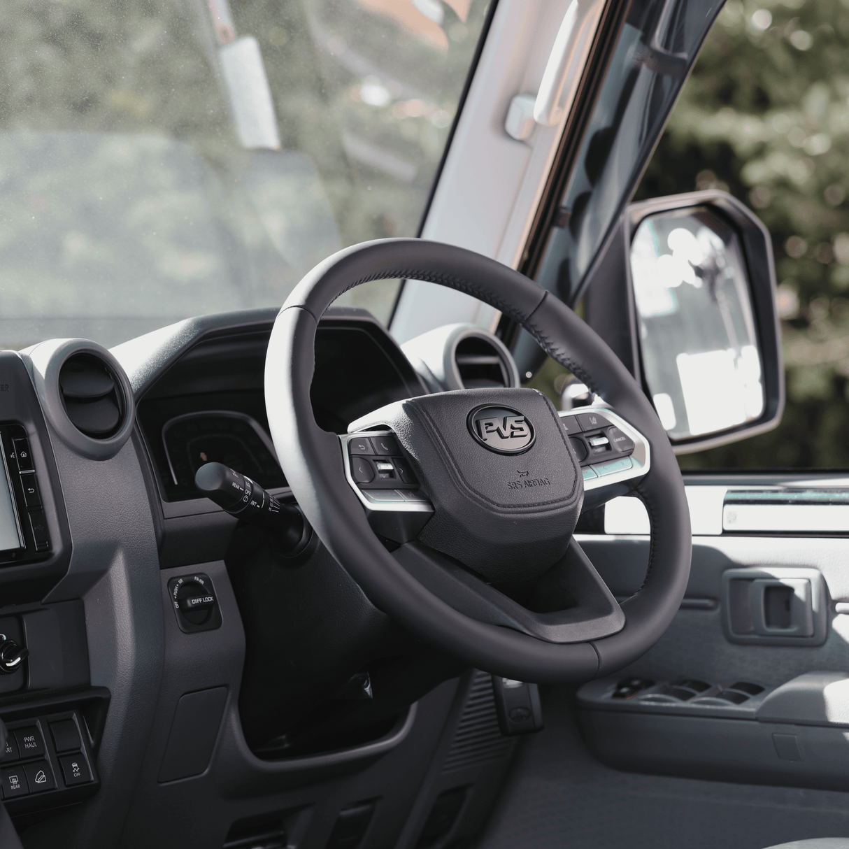 Basic Black Leather 300 Style Steering Wheel Upgrade Kit for Toyota