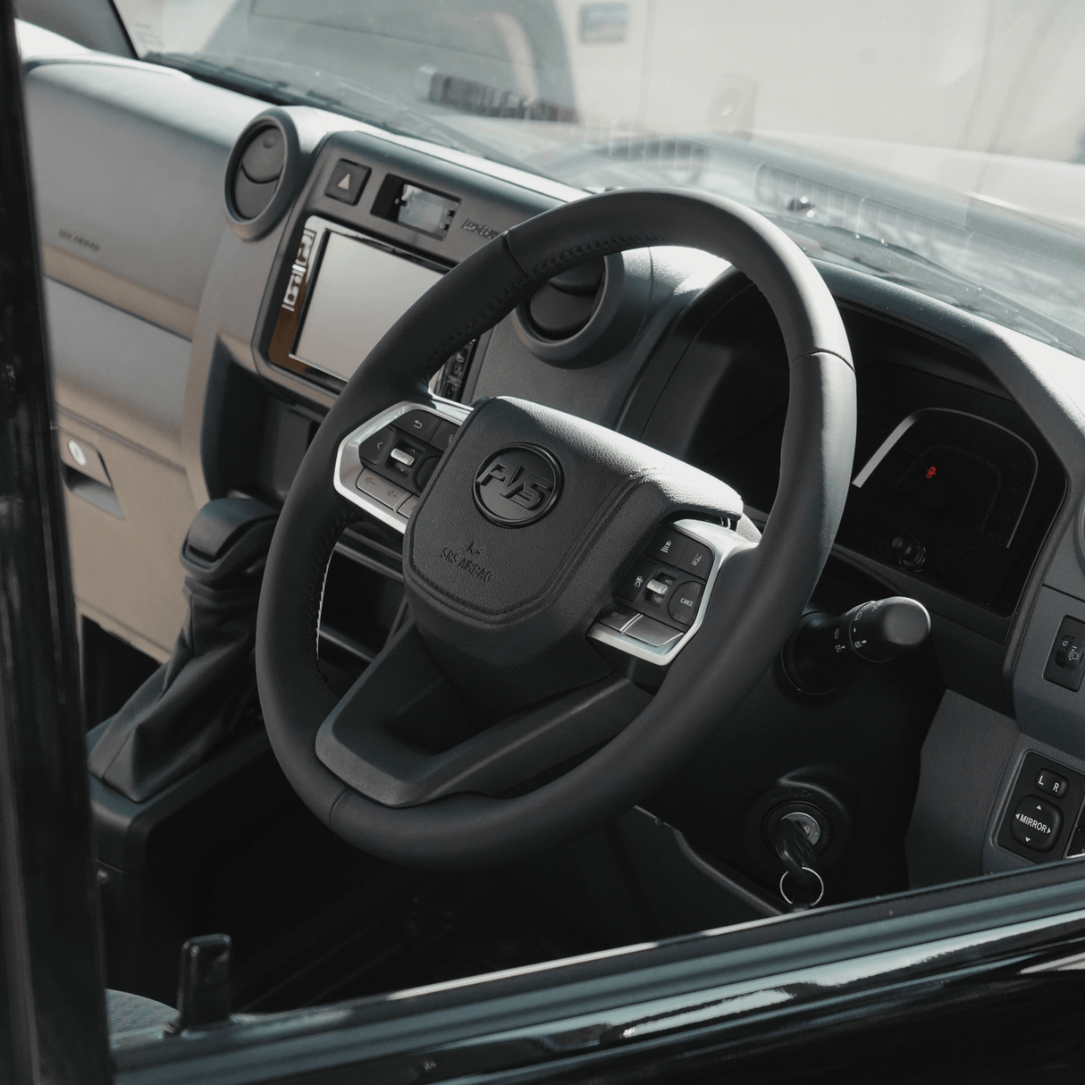 Basic Black Leather 300 Style Steering Wheel Upgrade Kit for Toyota