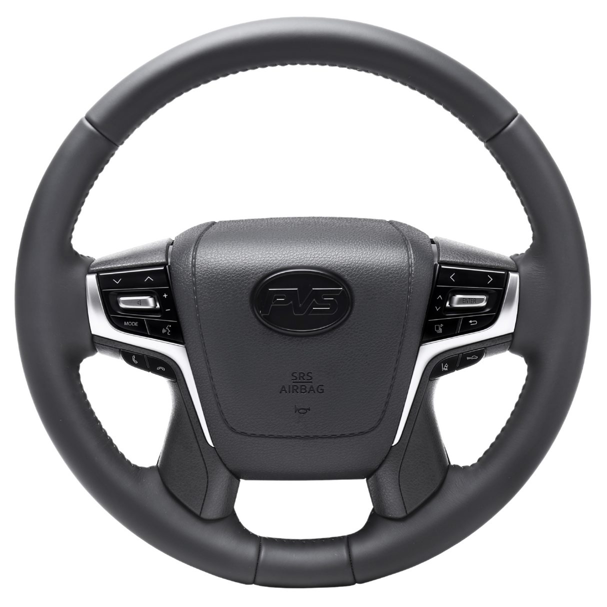 Basic Grey Leather 200 Style Steering Wheel Upgrade Kit for Toyota