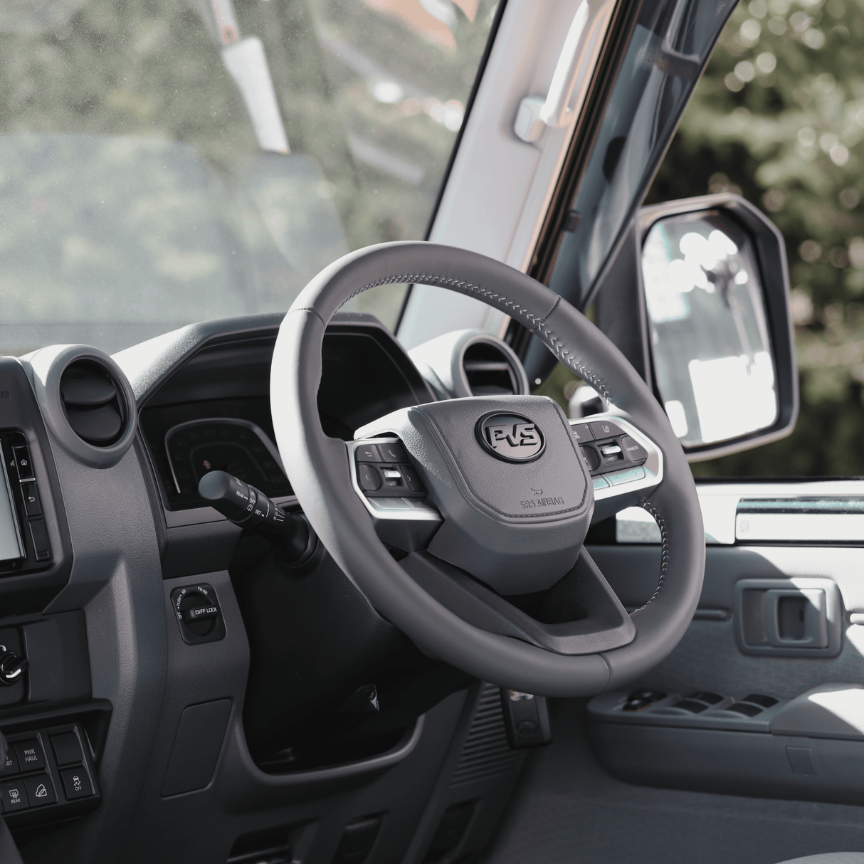 Basic Grey Leather 300 Style Steering Wheel Upgrade Kit for Toyota