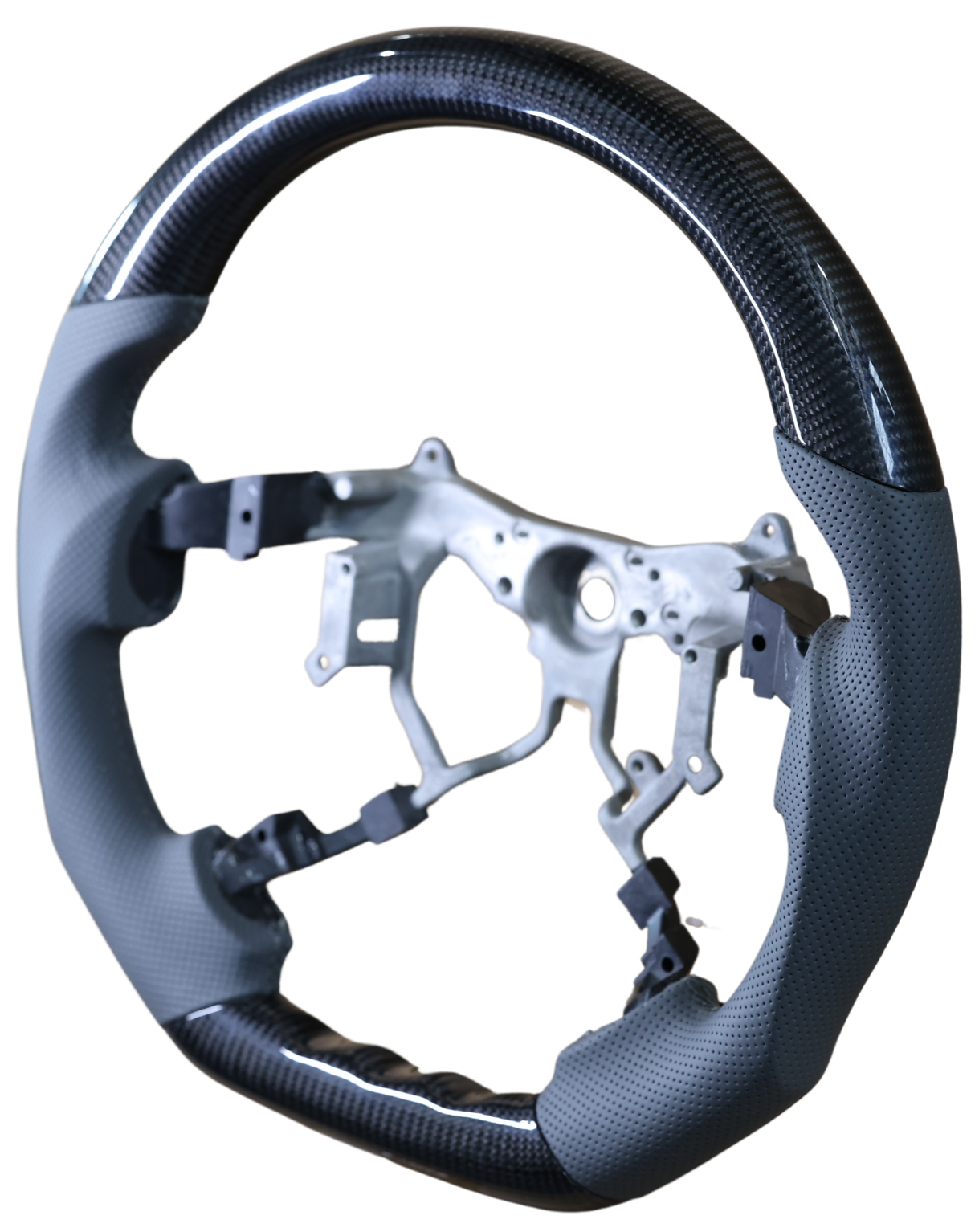 OEM Traditional Carbon Grey Leather Steering Wheel Core for Toyota