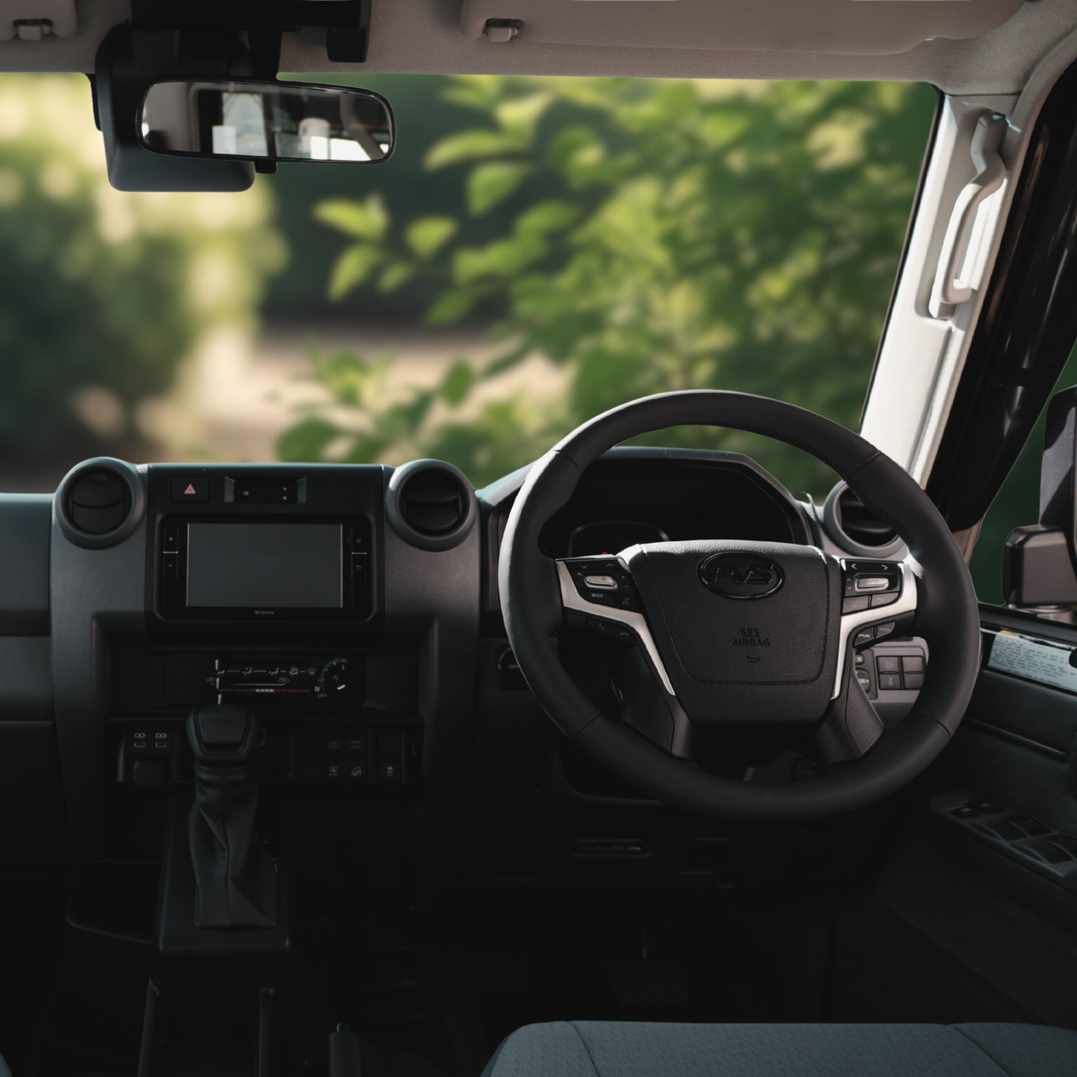 Basic Black Leather 200 Style Steering Wheel Upgrade Kit for Toyota