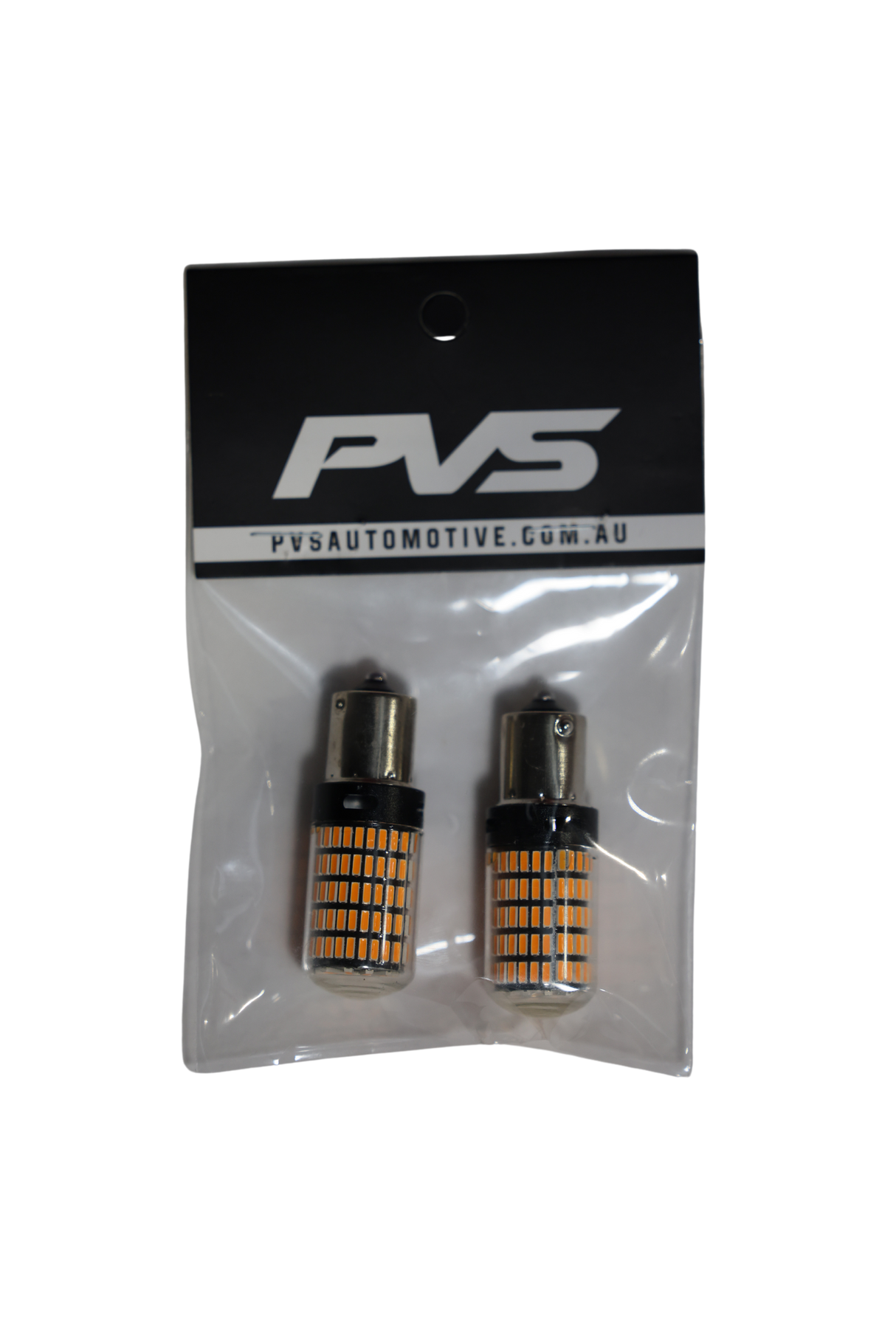 BA15S Amber Indicator LED Bulbs (PAIR)