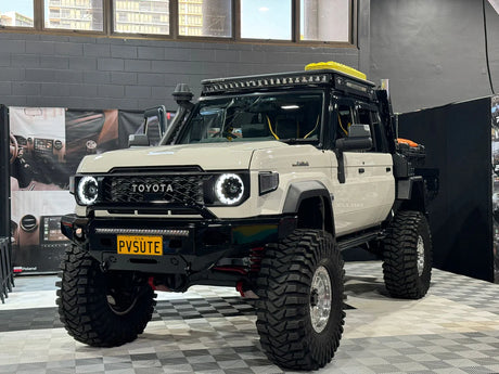 Clear/Crystal Turn Signal Side Marker + Front Corner Indicator Combo to suit Toyota LandCruiser 70 Series (09/2023+)