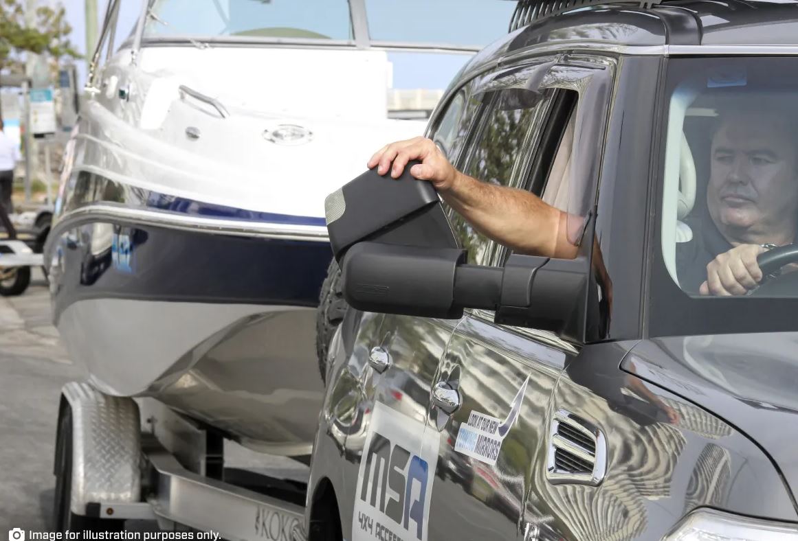 MSA TOYOTA LANDCRUISER LC70-LC79 SERIES TOWING MIRRORS (ELECTRIC BIG BASE INDICATORS) 1984-CURRENT