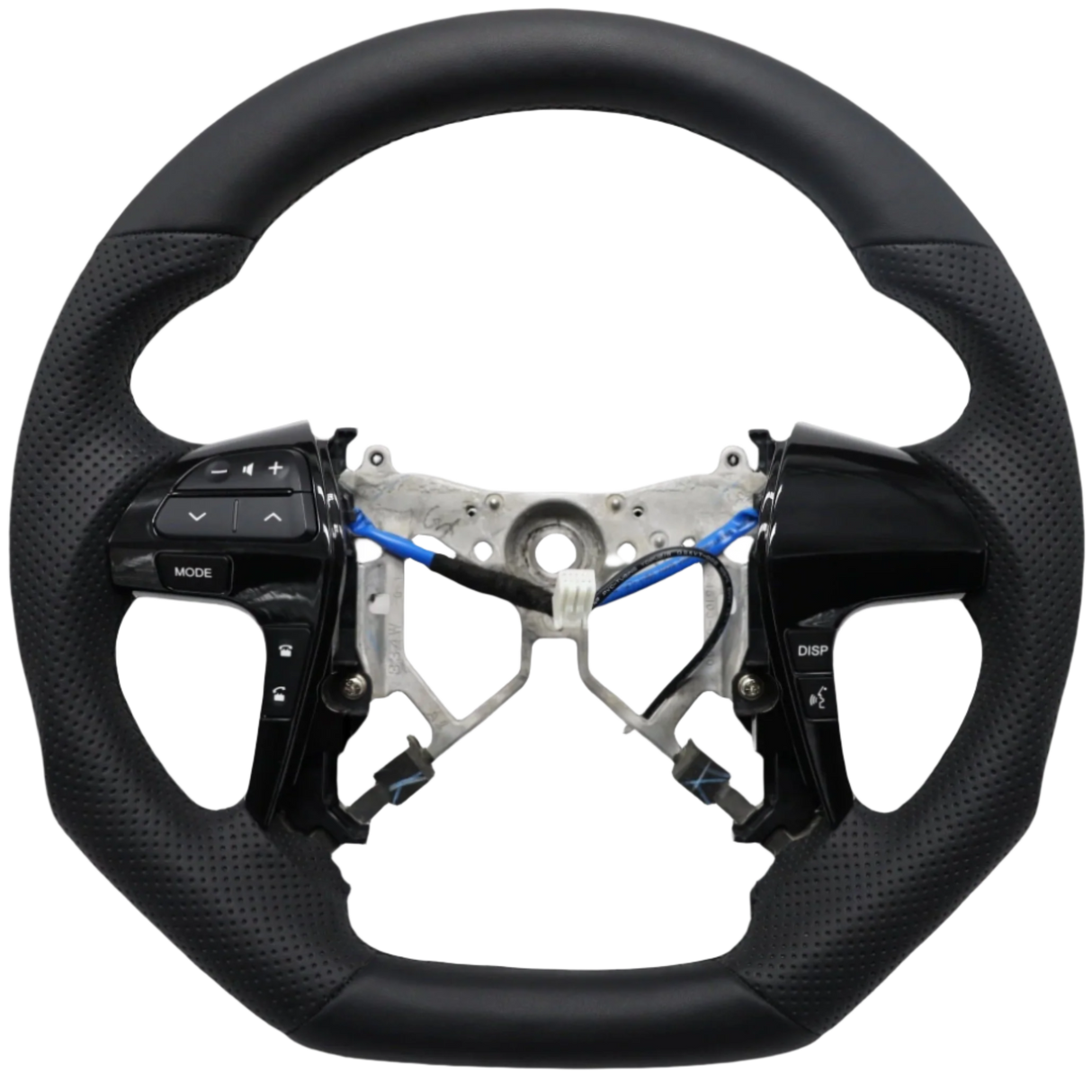 Sports Black Leather with Perforated Sides Steering Wheel to suit Toyota Hilux N70 Facelift (06/2011-04/2015)