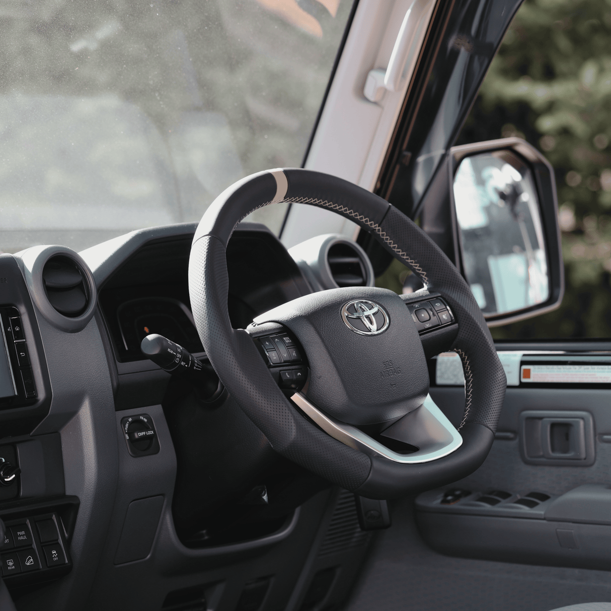 GRS Sandy Taupe Leather Steering Wheel Core for Toyota N80 Hilux, Fortuner & 70 Series