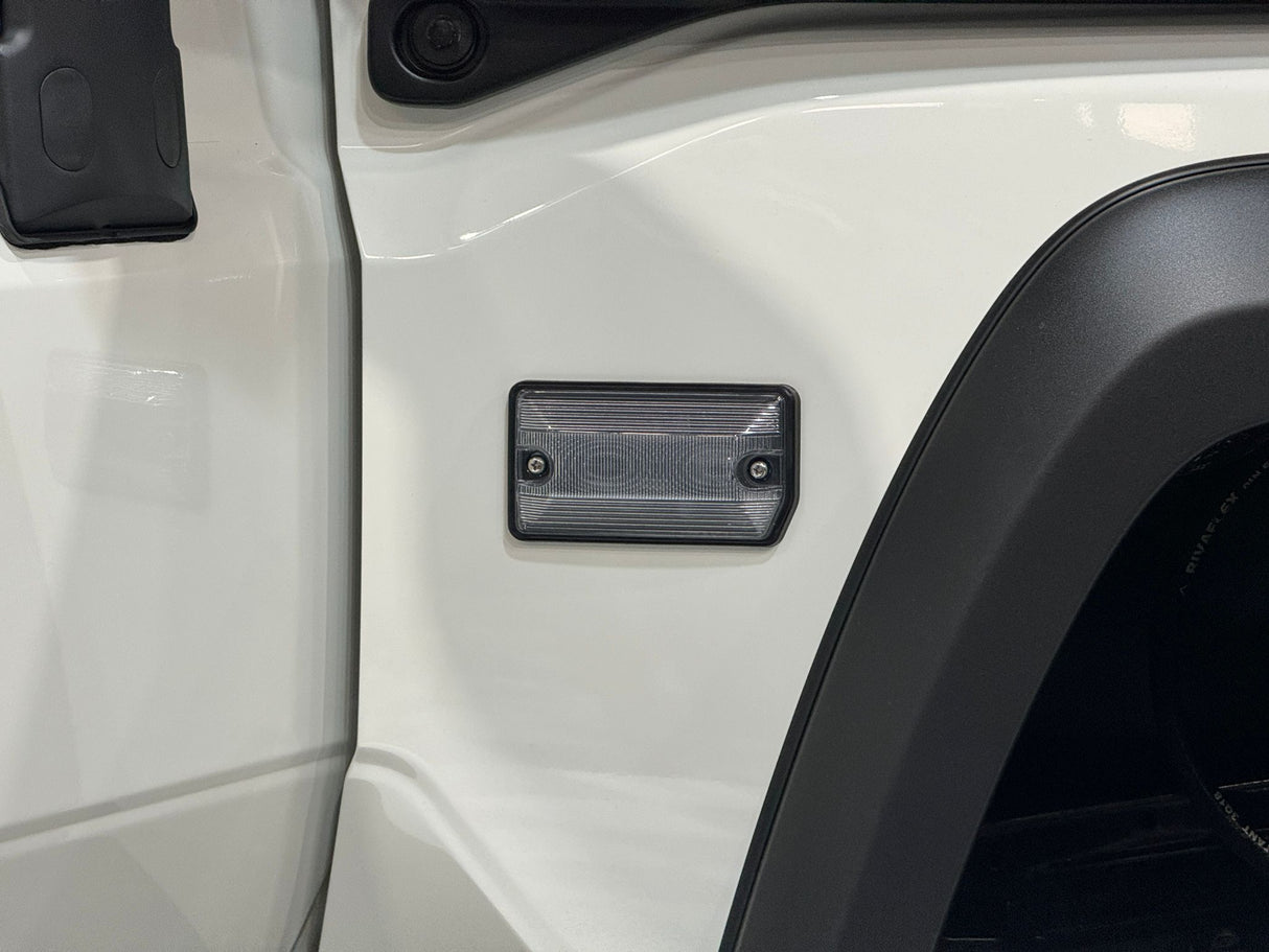 Clear/Crystal Turn Signal Side Marker + Front Corner Indicator Combo to suit Toyota LandCruiser 70 Series (09/2023+)