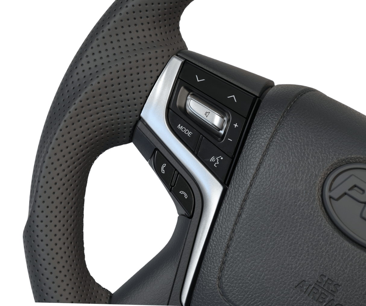 Sports Grey Leather with Perforated Sides 200 Style Steering Wheel Upgrade Kit for Toyota