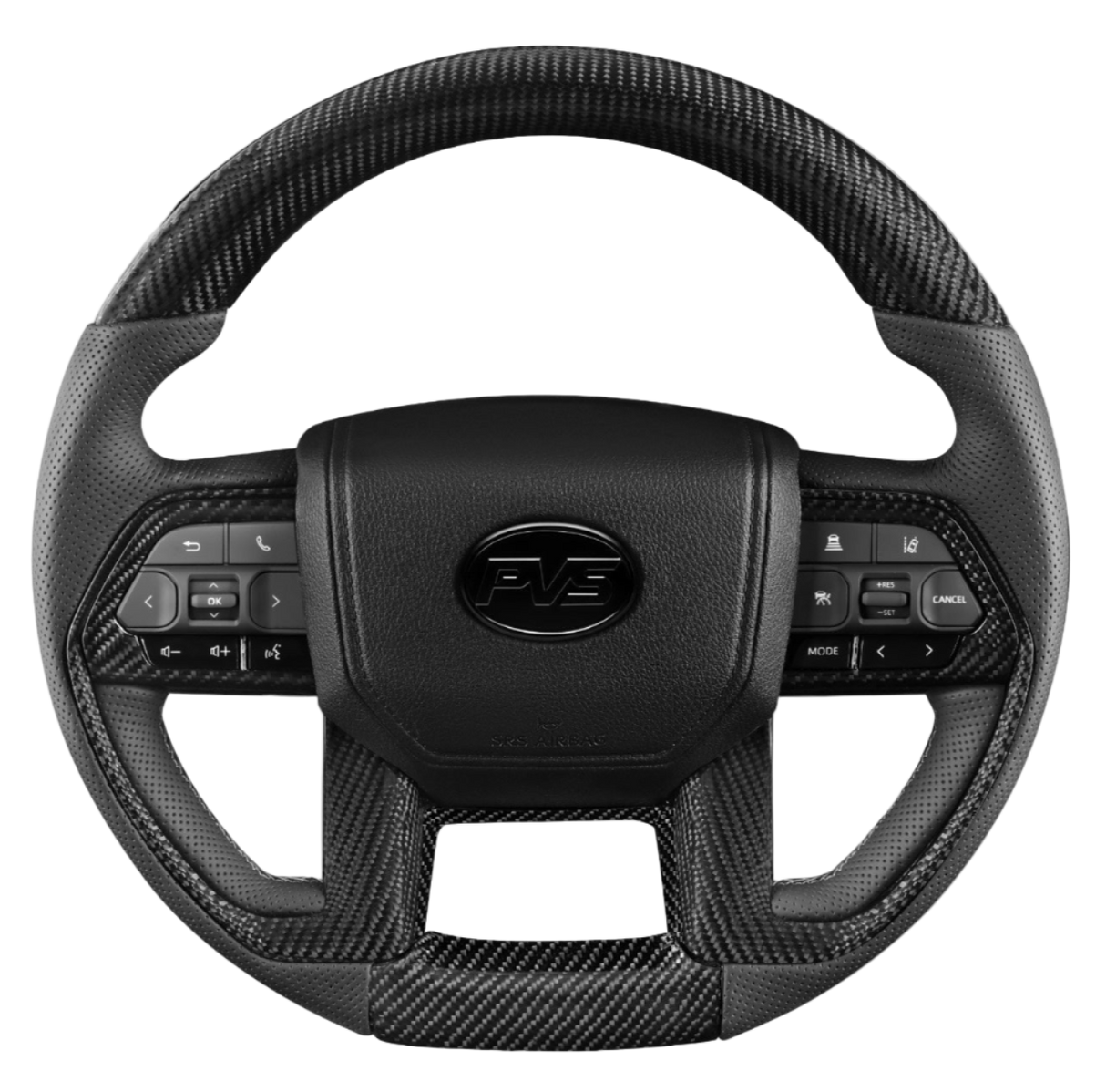 Elite Traditional Carbon Grey Leather Steering Wheel Upgrade Kit for Toyota