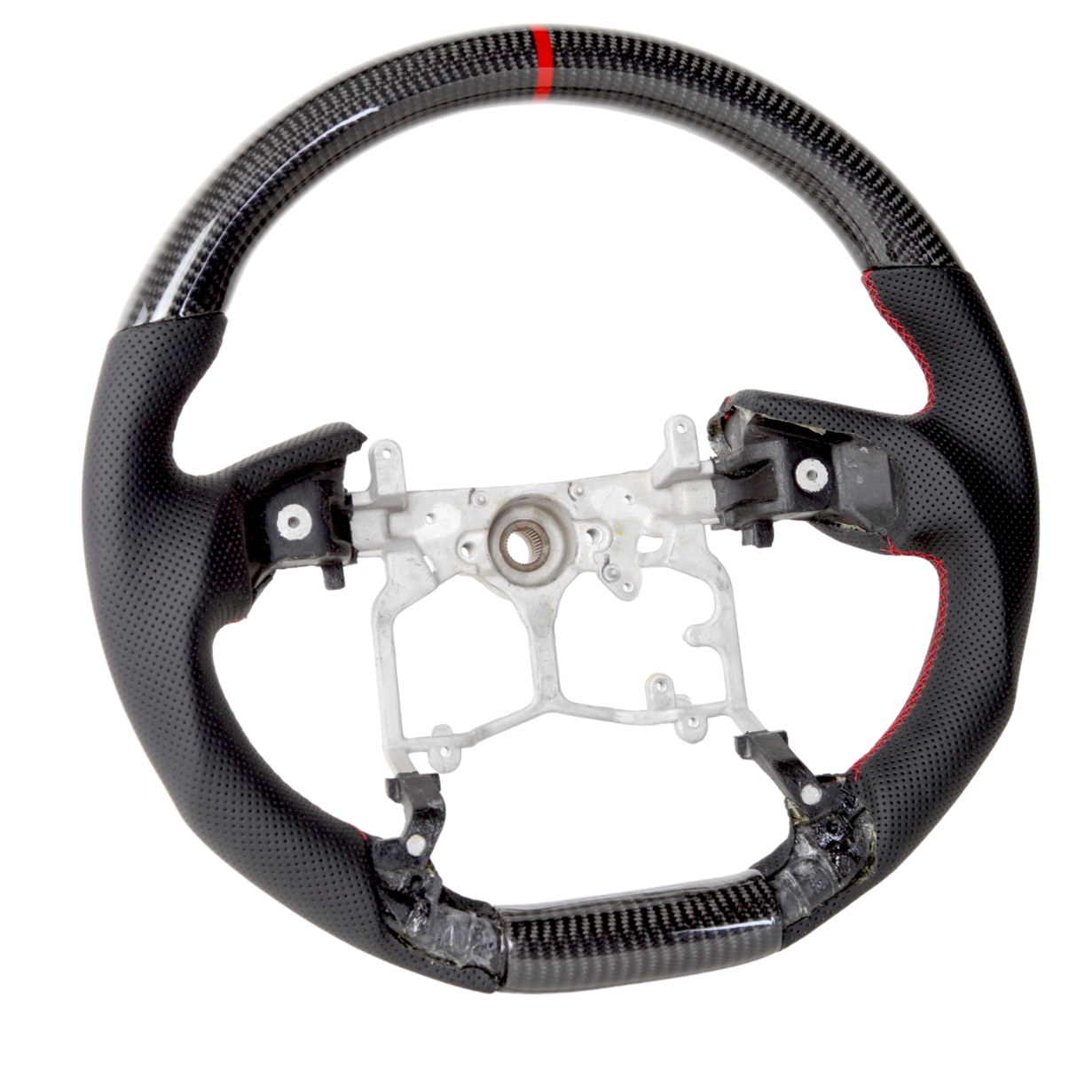 Classic Carbon Perforated Leather Steering Wheel Core to suit Toyota 150 Series Prado/Tundra/4Runner