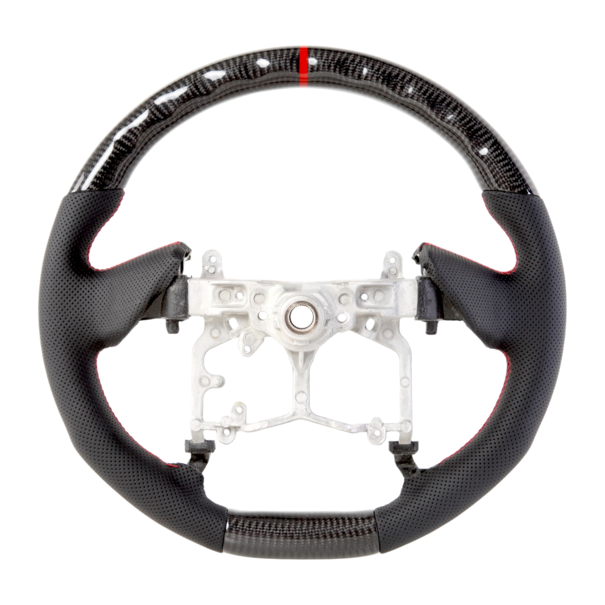 Classic Carbon Perforated Leather Steering Wheel Core to suit Toyota 150 Series Prado/Tundra/4Runner