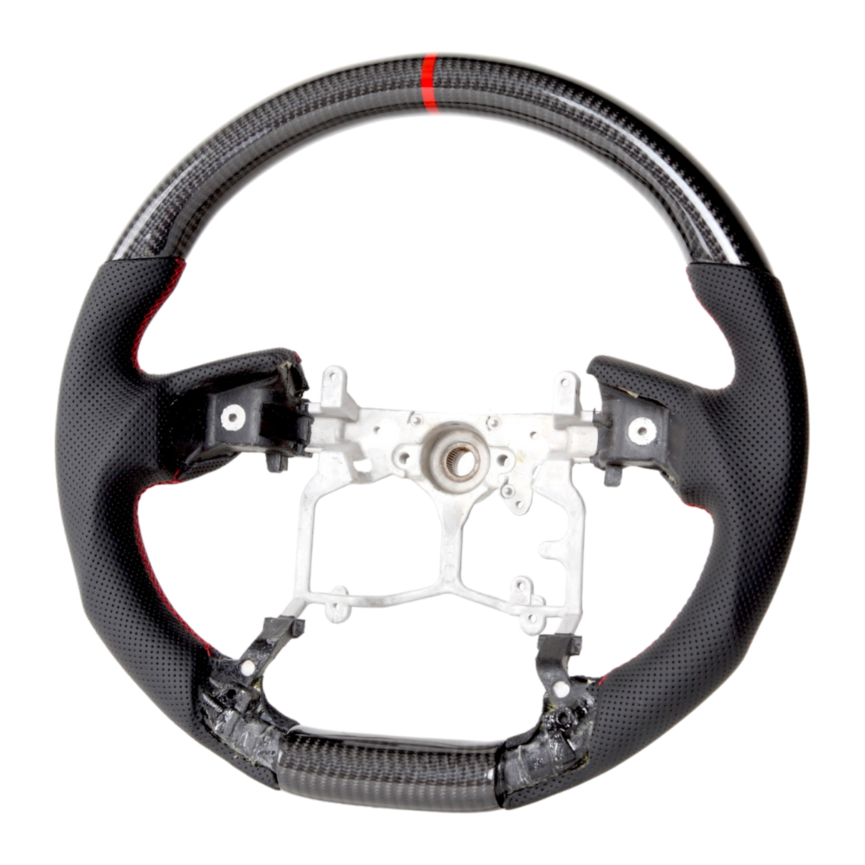Classic Carbon Perforated Leather Steering Wheel Core to suit Toyota 150 Series Prado/Tundra/4Runner