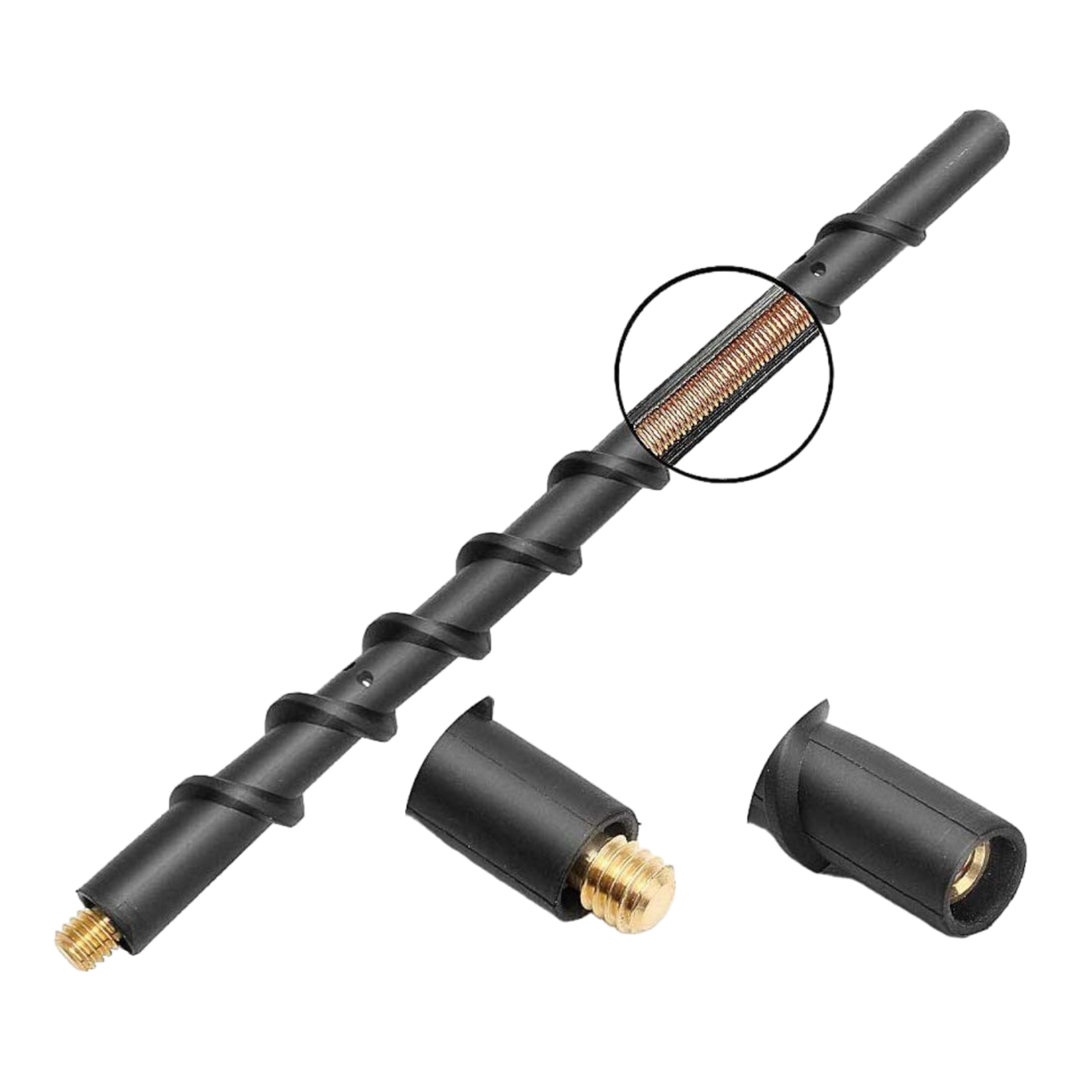 9 inch Spiral Antenna to suit Jeep Wrangler Gladiator Rubicon JK JKU JL JLU JT (2007-2021)