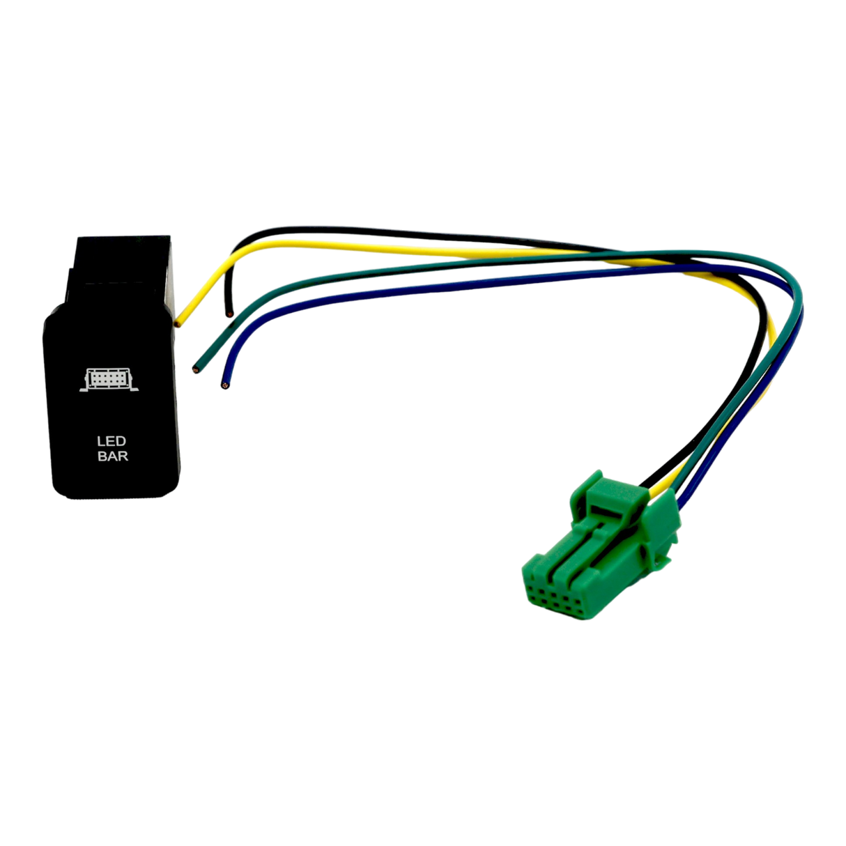 Vertical White LED Push Switch to suit 200 Series Landcruiser | Hilux N80