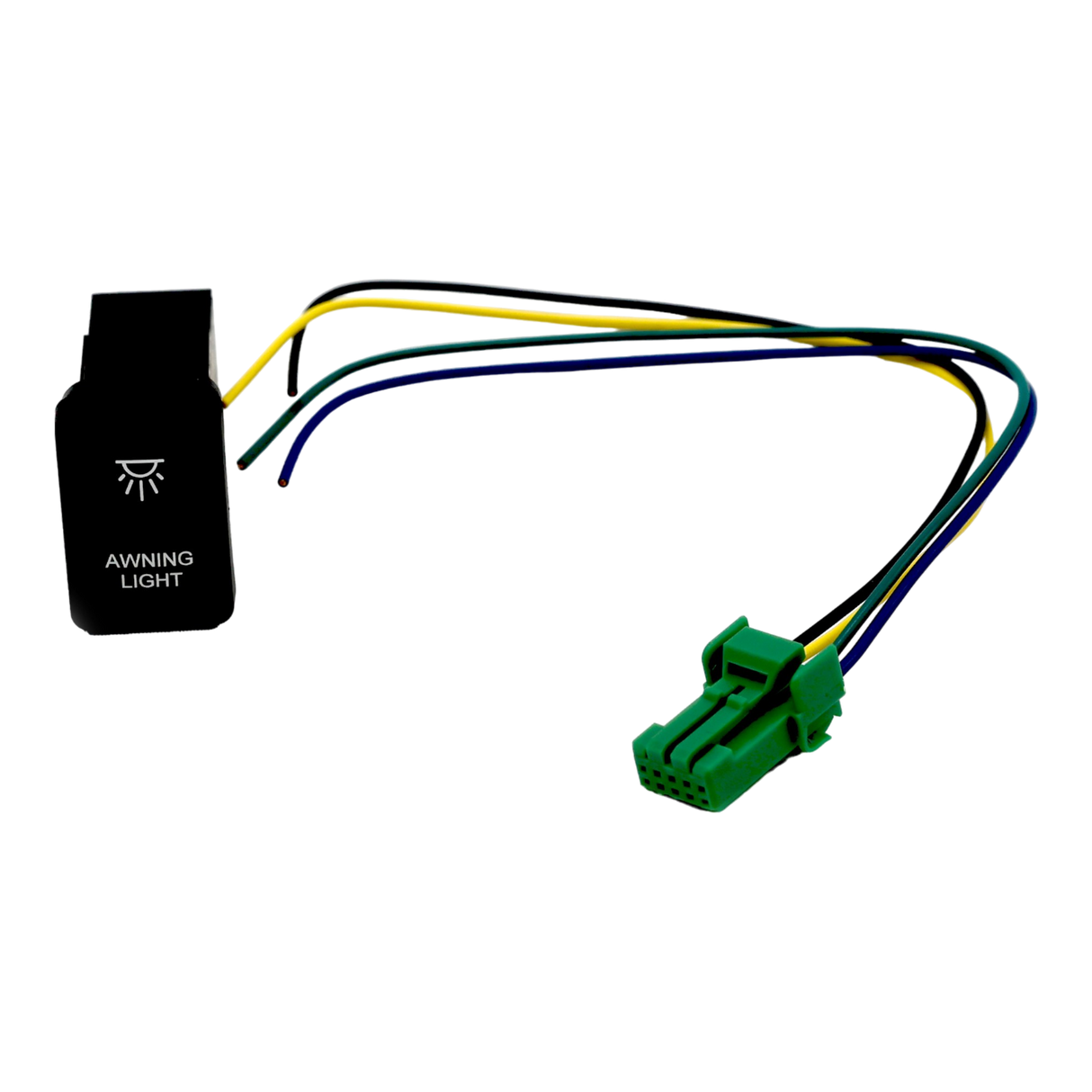 Vertical White LED Push Switch to suit 200 Series Landcruiser | Hilux N80