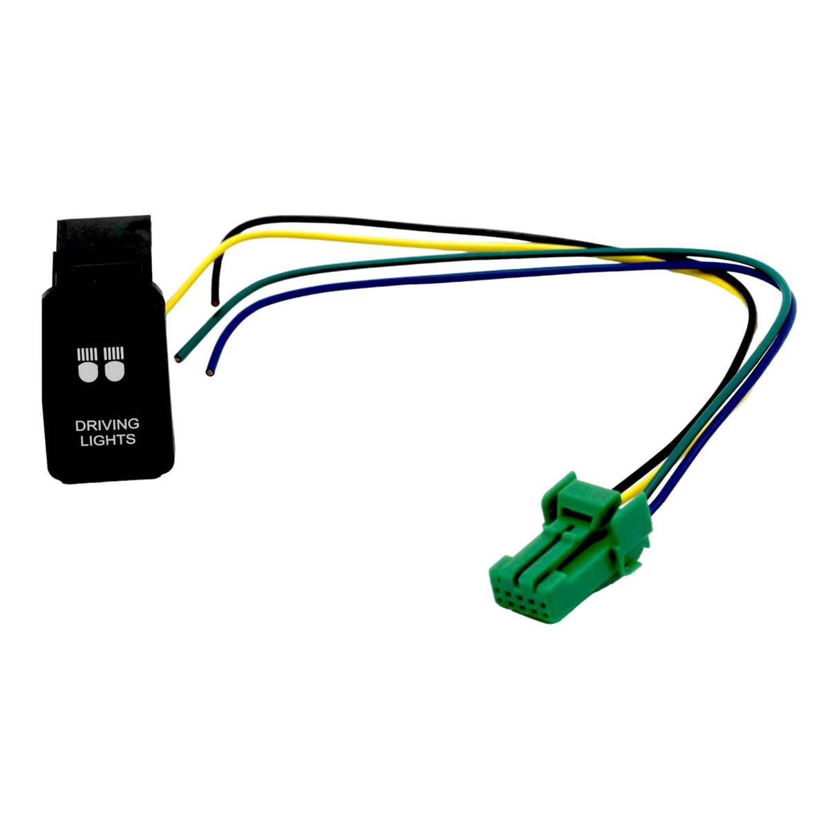 Vertical White LED Push Switch to suit 200 Series Landcruiser | Hilux N80