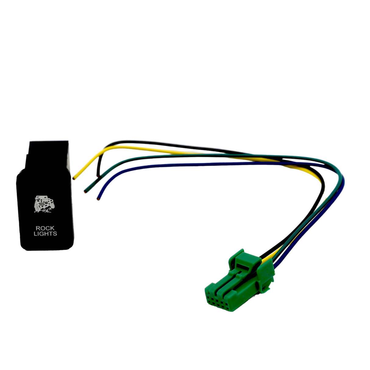 Vertical White LED Push Switch to suit 200 Series Landcruiser | Hilux N80