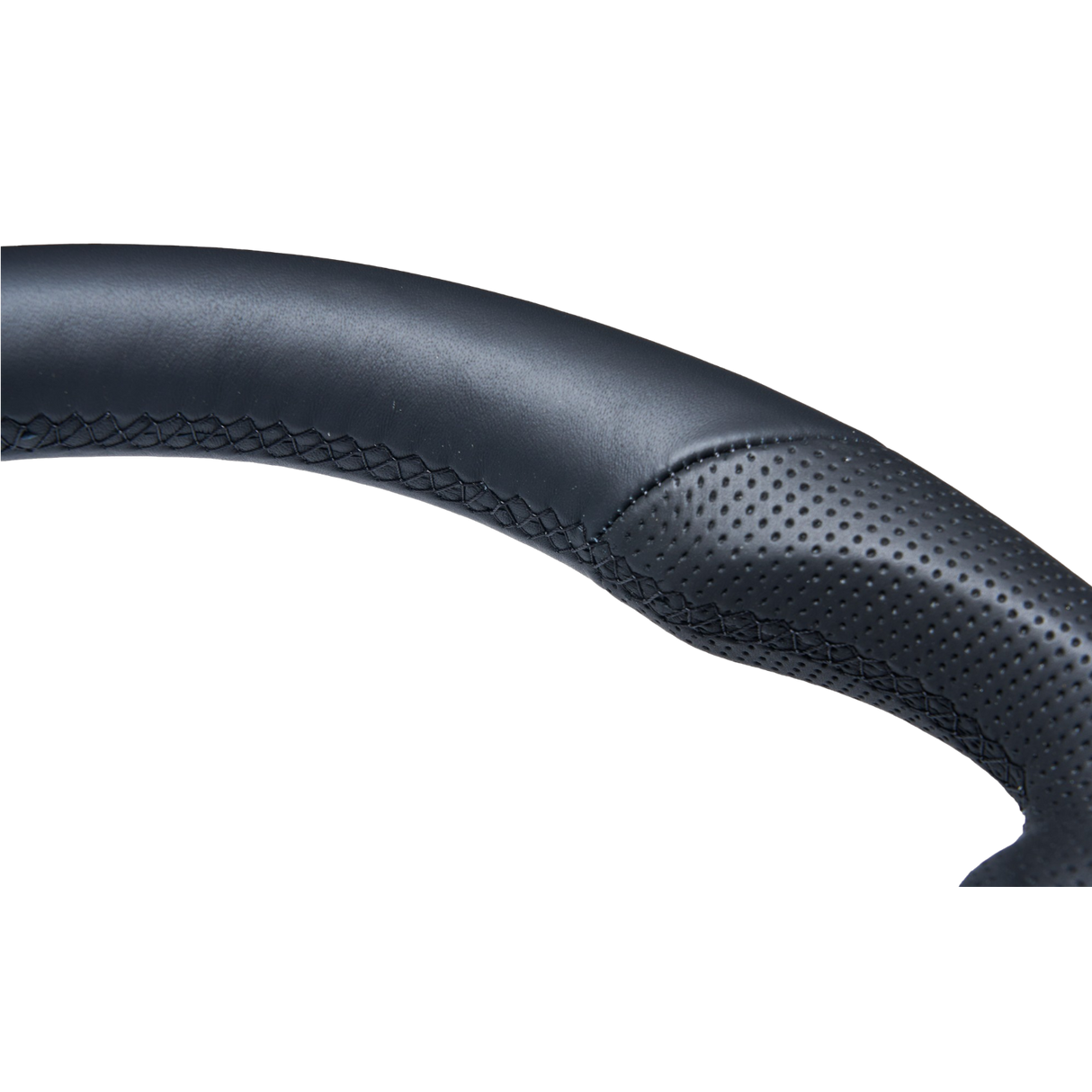 Sports Black Leather with Perforated Sides Steering Wheel to suit Nissan Y62 Patrol (2018-2025)