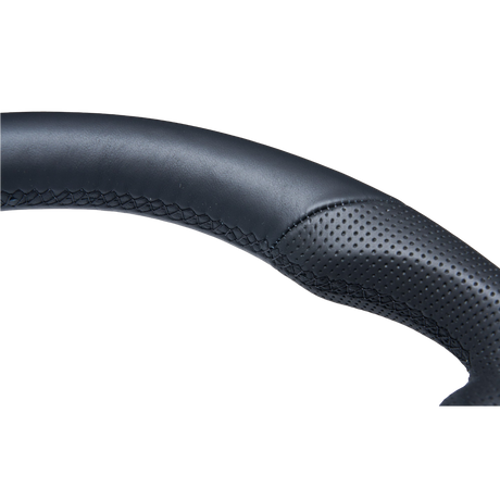 Sports Black Leather with Perforated Sides Steering Wheel to suit Nissan Y62 Patrol (2018-2025)