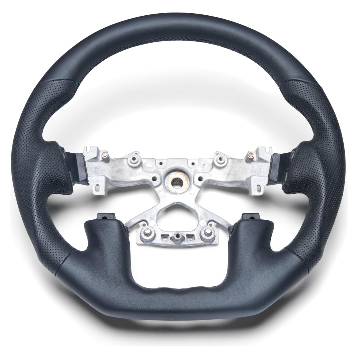 Sports Black Leather with Perforated Sides Steering Wheel to suit Nissan Y62 Patrol (2018-2025)