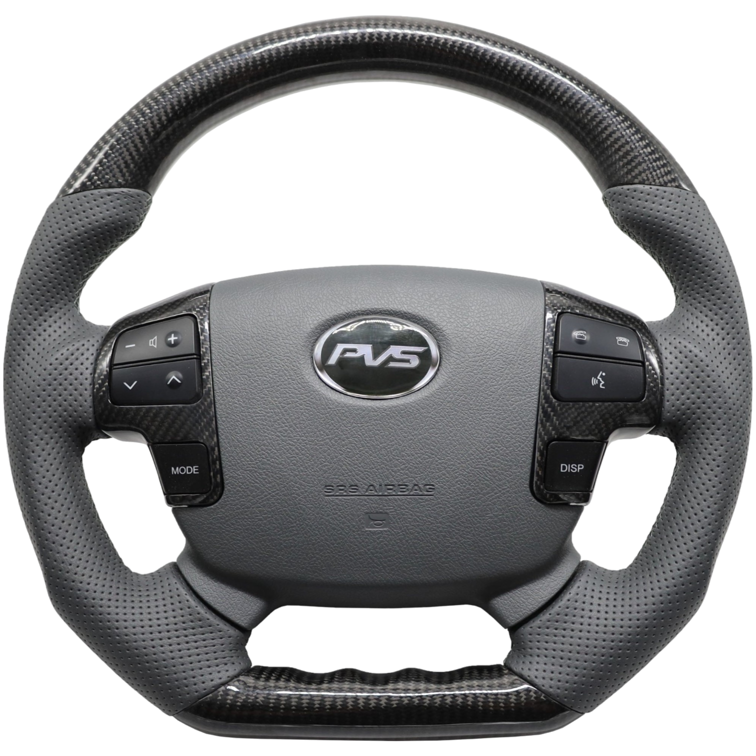 OEM Carbon Grey Leather Steering Wheel with Steering Controls Insert t