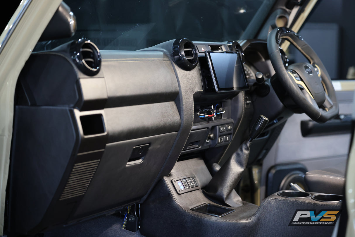 Black Dashboard Upgrade for Toyota 70 Series LandCruiser (2008–2025)