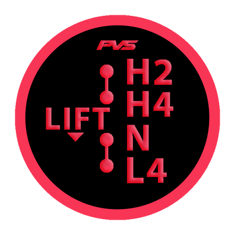 4WD Transfer Selector Replacement Sticker