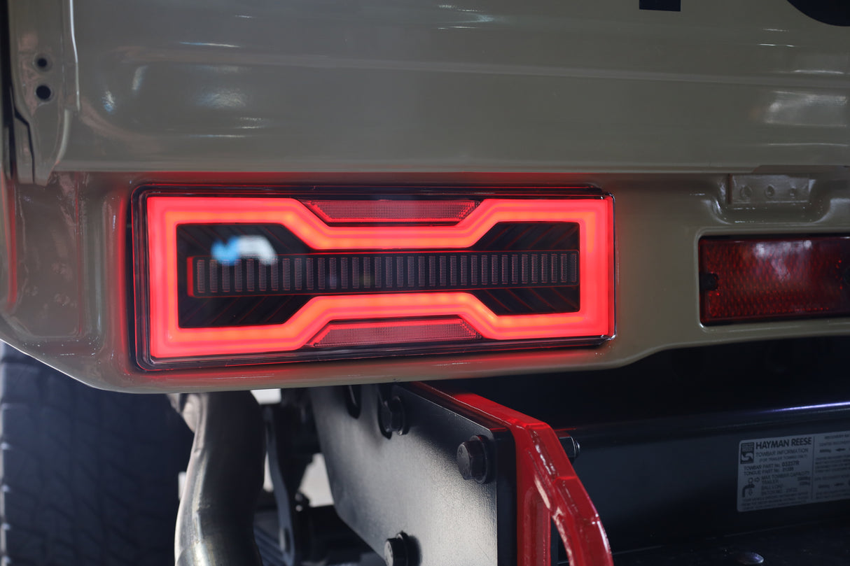 Clear LED Tail Lights Plug n Play for LandCruiser 79 Series/Hilux Genuine Toyota Tray or Tub